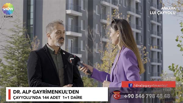 Mehmet Akif Show TV'de, Dr.Alp Group'un Ankara'daki Lui Çayyolu Projesinin Detaylarını Aktarıyor.